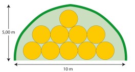 9 x Rundballen mit Ø 1,70 m