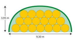 18 x Rundballen mit ∅ 1,20 m